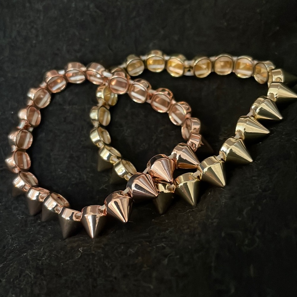 Stretchy Spike bracelets bundle of 2